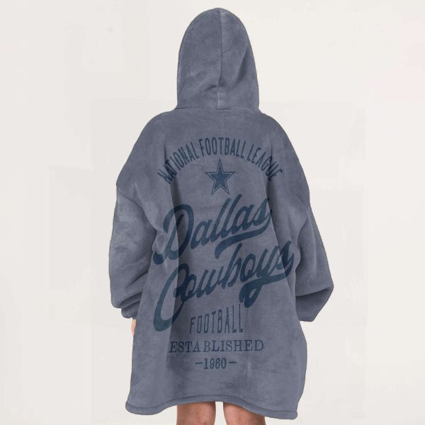 Cowboys Football Established 1960 Blanket Hoodie 6