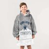 D Cowboys Football Blanket Hoodie