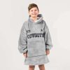 D Cowboys Football Unisex Blanket Hoodie