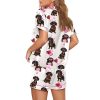 Dachshund Valentines Print Pajama Set 2