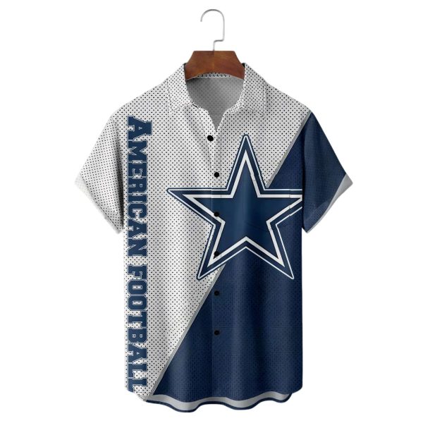 Dallas American Football Blue Star Hawaiian Shirt 1