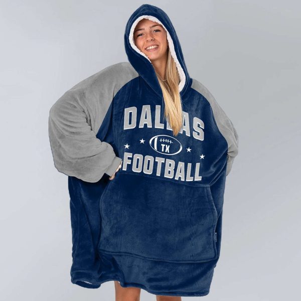 Dallas Football Unisex Blanket Hoodie 2