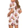 Dog Valentine Print Pajama Set