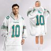 Dolphins Hill 10 Football Unisex Blanket Hoodie 2