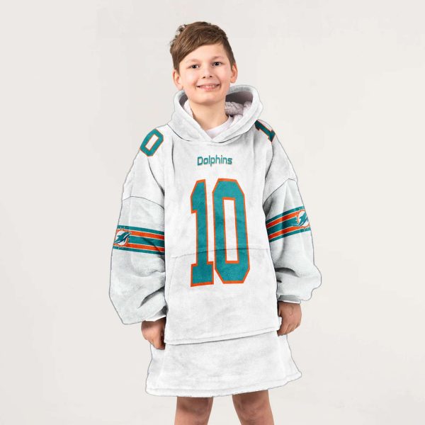 Dolphins Hill 10 Football Unisex Blanket Hoodie