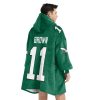 Eagles Captain Brown 11 Football Unisex Blanket Hoodie 4