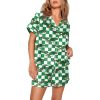 Eagles Checkerboard Print Pajama Set 1