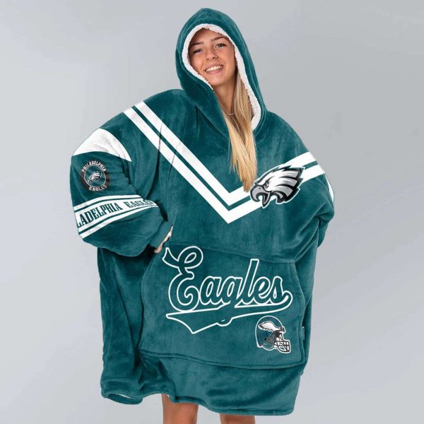 Eagles Football Blanket Hoodie 3 1