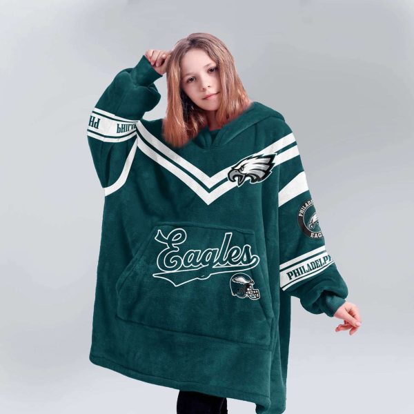 Eagles Football Blanket Hoodie 5 1