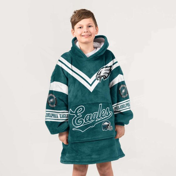 Eagles Football Blanket Hoodie 6