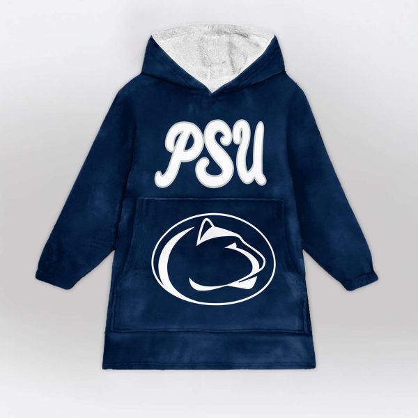 For The Glory Of Penn State Football Unisex Blanket Hoodie 1