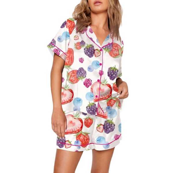 Fruit Print Pajama Set 1