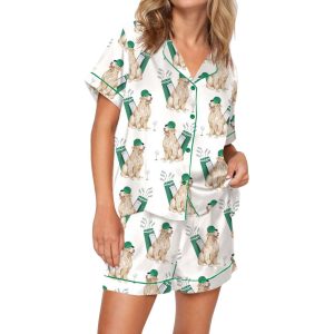 Golden Retriever Golf Pajama Set 1