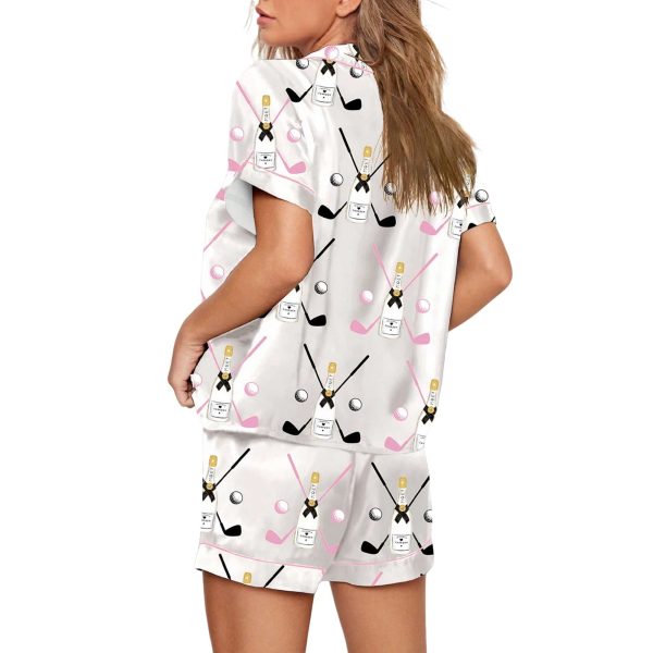 Golf Party Par Print Pajama Set 2