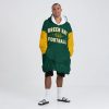 Green Bay Football Blanket Hoodie 3