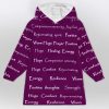 Healing Warm Hugs Caring Gift Blanket Hoodie