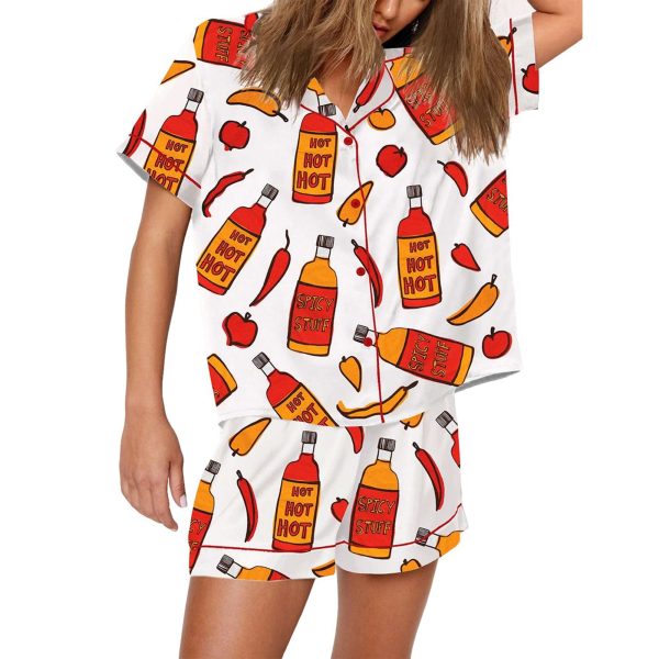 Hot People Like Hot Sauce Pajama Set