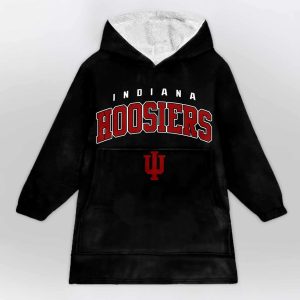 Indiana Football Unisex Blanket Hoodie 1