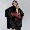 Indiana Football Unisex Blanket Hoodie 3