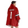 Indiana Hoosiers 1 Football Unisex Blanket Hoodie 4