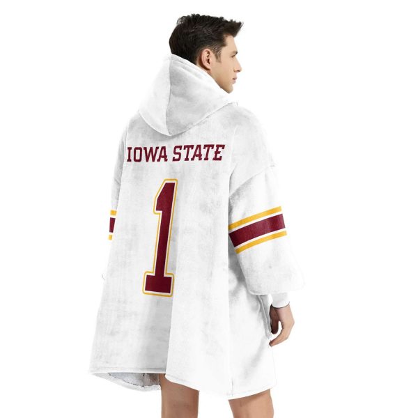 Iowa State 1 Football Unisex Blanket Hoodie 4