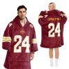 Iowa State 24 Football Unisex Blanket Hoodie 2