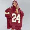 Iowa State 24 Football Unisex Blanket Hoodie 3