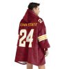 Iowa State 24 Football Unisex Blanket Hoodie 4