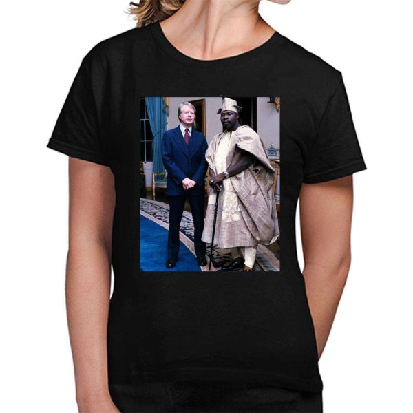 Jimmy Carter With President Of Nigeria Pic Shirt