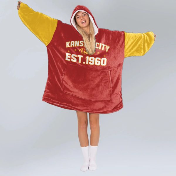 Kansas City Est 1960 Blanket Hoodie