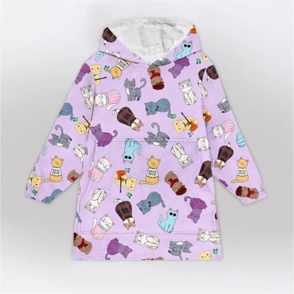 Karma Cat Blanket Hoodie