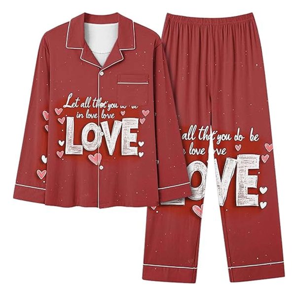 Let All That You In Love Pajamas Set 1