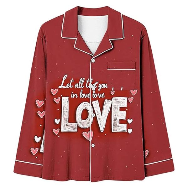 Let All That You In Love Pajamas Set 2