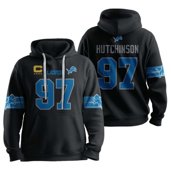 Lions 97 Captain Hutchinson Football Unisex Hoodie 1