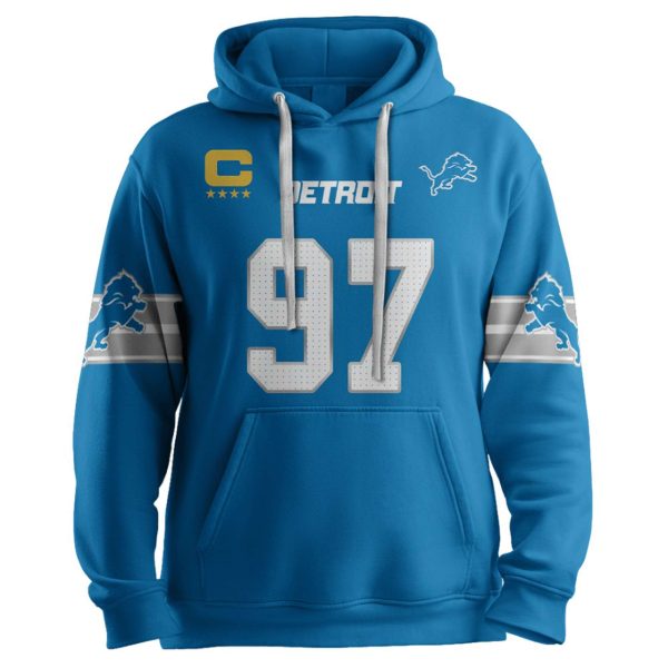 Lions Captain Hutchinson 97 Football Unisex Hoodie 2