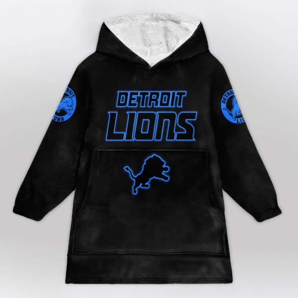 Lions Football Blanket Hoodie 1