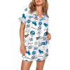 Lions Football Print Pajama Set 1