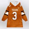 Longhorns Ewers 3 Football Unisex Blanket Hoodie 1