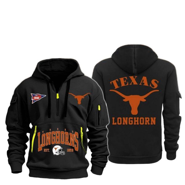 Longhorns Football Quarter Zip Hoodie