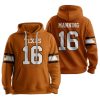 Longhorns Manning 16 Football Football Unisex Hoodie 1