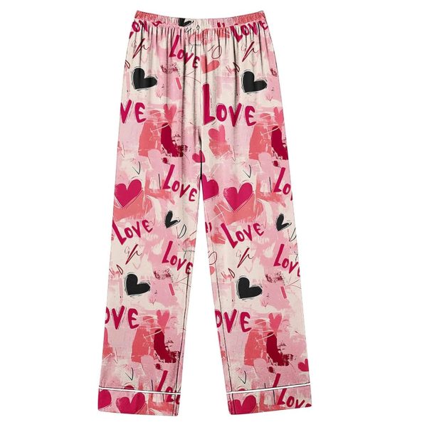 Love Valentines Day Pajamas Set