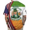 Make Patricks Day Great Again Trump Signature Hawaii Shirt