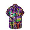 Mardi Gras Art Mask Purple Hawaiian Shirt