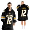 Missouri Cook 12 Football Unisex Blanket Hoodie 2