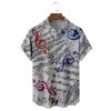 Music Score Notes Hawaiian Shirt 1