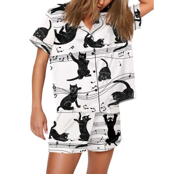 Musical Cat Pajamas Set