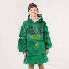 Notre Dame 1 Football Blanket Hoodie