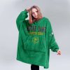 Notre Dame 1 Football Blanket Hoodie 5