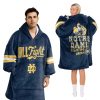 Notre Dame Football Blanket Hoodie 2