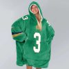 Notre Dame Montana 3 Football Unisex Blanket Hoodie 3